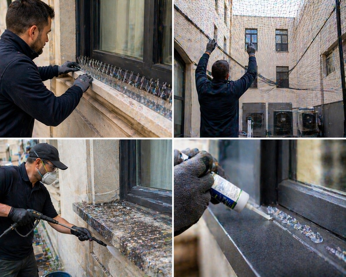 Le dépigeonnage éthique : Systèmes d'éloignement invisibles